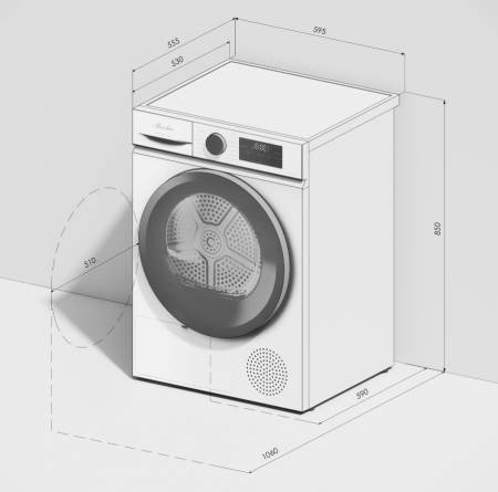 Сушильная машина Monsher MDM 510 Blanc